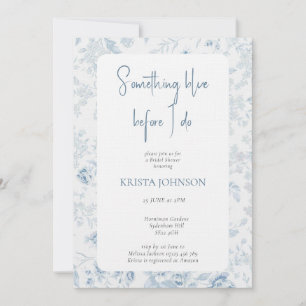 Chinoiserie Something Blue Bridal Shower Invitation