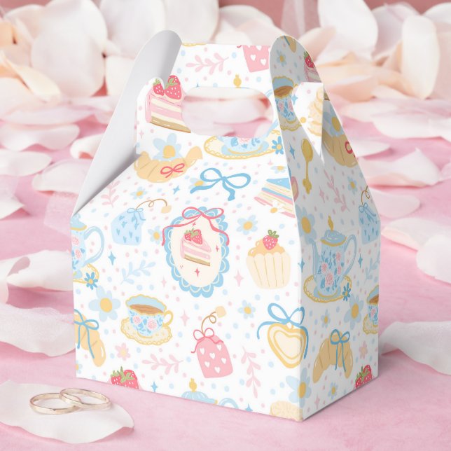 Chinoiserie Teatime Pattern Favor Box (Wedding)