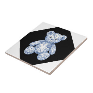 Chinoiserie Teddy Bear Tile