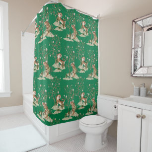 Chinoiserie Tiger, Peonies & Trees Spring Green