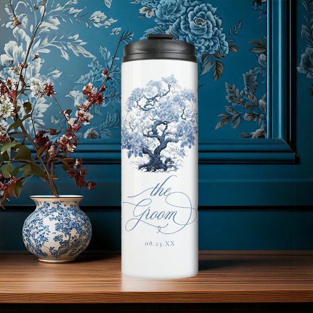 Chinoiserie Tree Motif The Groom ID1094  Thermal Tumbler (Creator Uploaded)