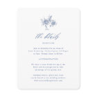 Chinoiserie Victorian Toile Blue Wedding Details