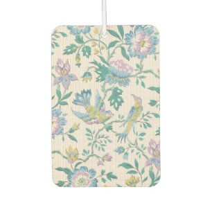 Chinoiserie Vintage Bird Floral Pastel Pattern Air Freshener