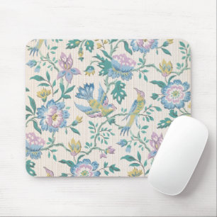 Chinoiserie Vintage Bird Floral Pastel Pattern Mouse Pad
