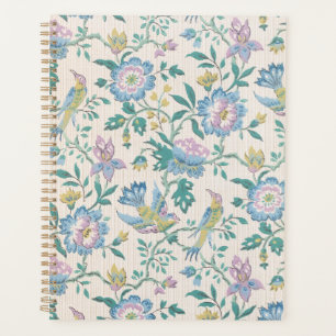 Chinoiserie Vintage Bird Floral Pastel Pattern Planner