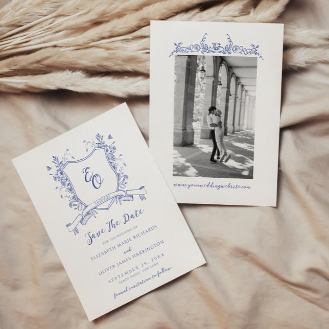 Chinoiserie Vintage Wedding Save The Date (Creator Uploaded)