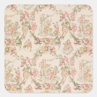 Chinoiserie Wallpaper Square Sticker