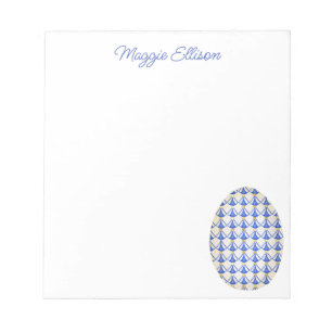 Chinoiserie Watercolor Chic Egg Notepad