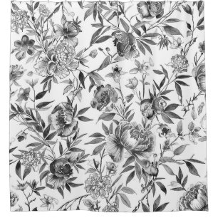 Chinoiserie Watercolor Floral Botanical Painting