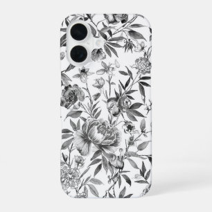 Chinoiserie Watercolor Floral Botanical Painting iPhone 16 Case
