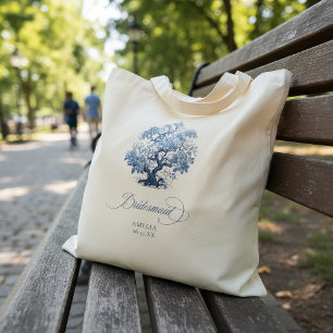 Chinoiserie Wedding Tree Motif Bridesmaid ID1094 Tote Bag