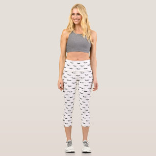 Chinook army helicopter cartoon illustration capri leggings
