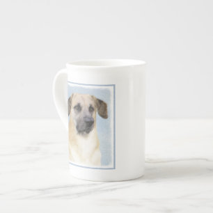 Chinook (Dropped Ears) Painting - Original Dog Art Bone China Mug