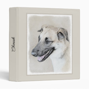 Chinook (Helicopter Ears) Painting - Dog Art Binder