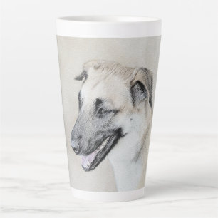 Chinook (Helicopter Ears) Painting - Dog Art Latte Mug