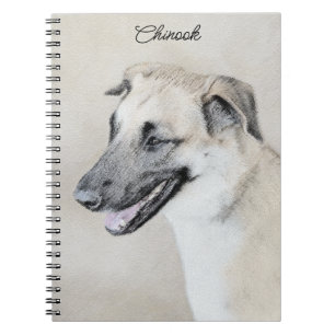 Chinook (Helicopter Ears) Painting - Dog Art Notebook