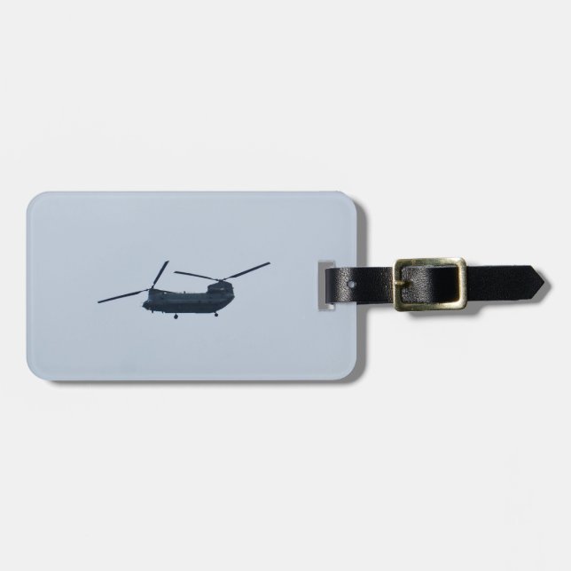 Chinook Helicopter Luggage Tag (Front Horizontal)