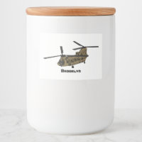 Chinook military helicopter illustration