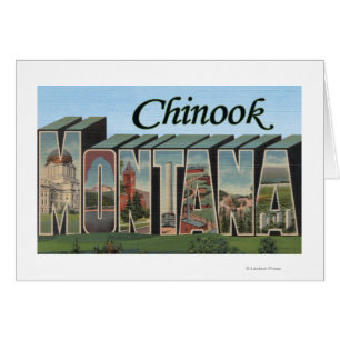 Chinook, Montana - Large Letter Scenes