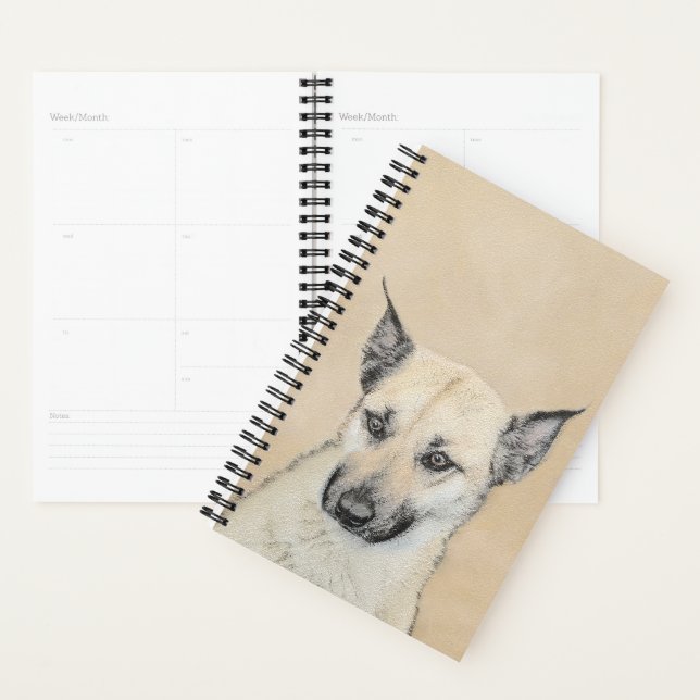 Chinook (Oreilles Pointées) Peinture - Art Chien o (Devant avec enveloppe)