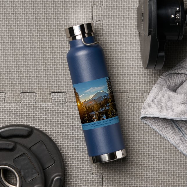 Chinook Pass Sunset Water Bottle (Gym (Rotated))