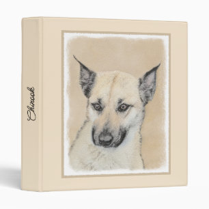 Chinook (Pointed Ears) Painting - Original Dog Art Binder