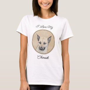 Chinook (Pointed Ears) Painting - Original Dog Art T-Shirt