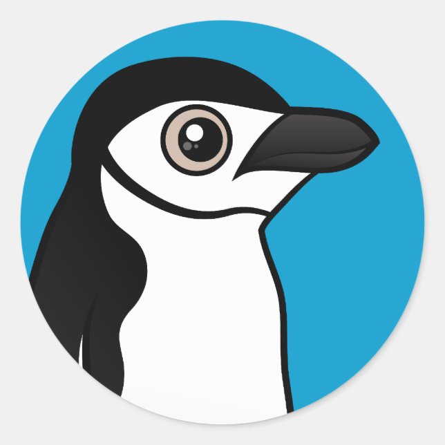 Chinstrap Penguin Classic Round Sticker (Front)