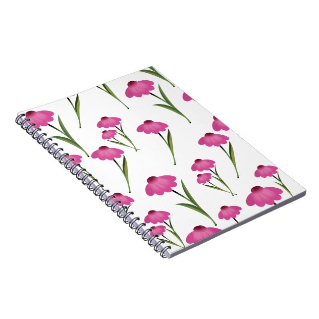 Chintz Flowers wallpaper pattern. Notebook (Right Side)