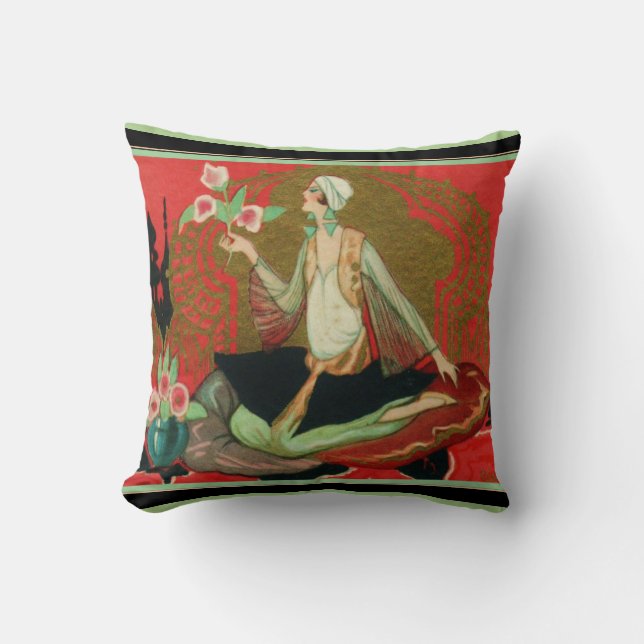 Chiostri Art Deco Throw Pillow (Front)