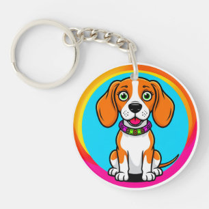 Chiot animé mignon avec collier