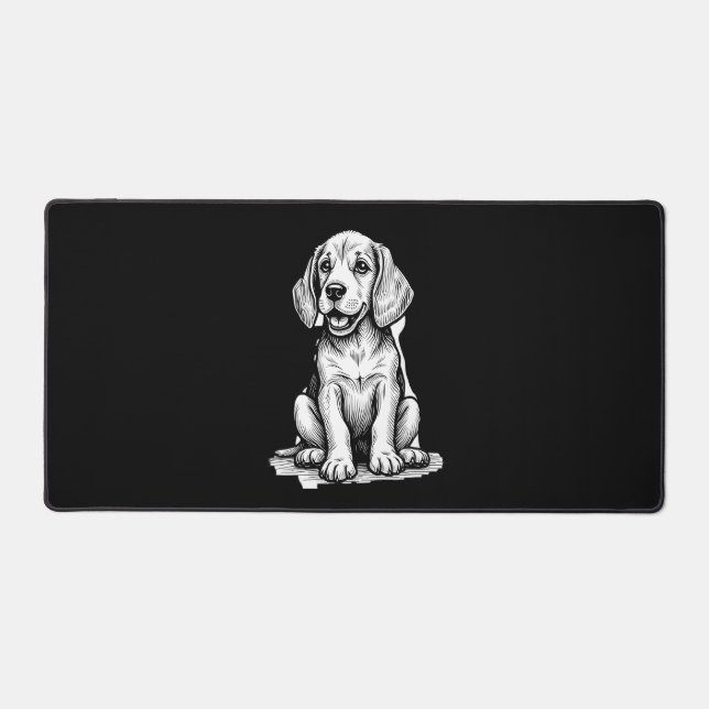 Chiot beagle adorable, Amoureux des animaux de fam (Recto)