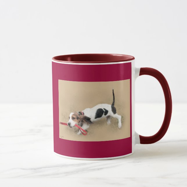 Chiot de Basset Hound de scooter… ! … Tasse de (Droite)