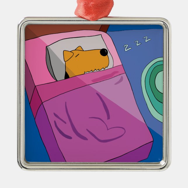 Chiot en ornement de lit (Devant)