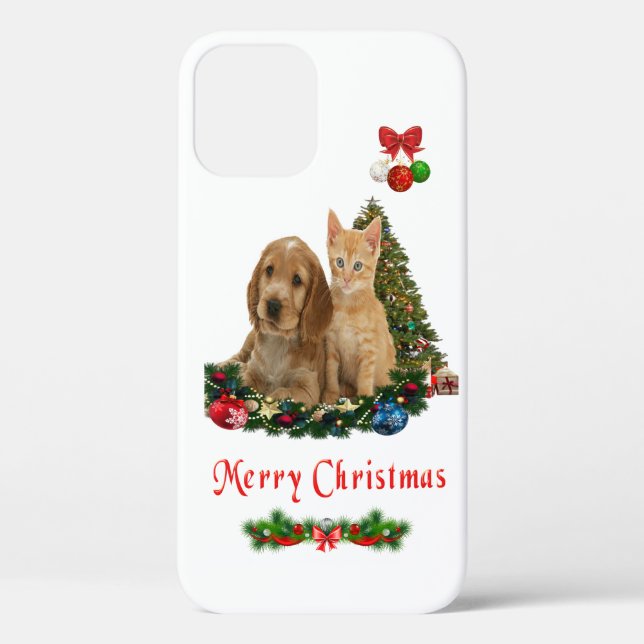 Chiot et chaton iPhone 12 coque (Verso)