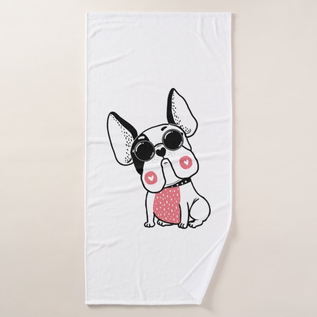 chiot mignon (Serviette de bain)