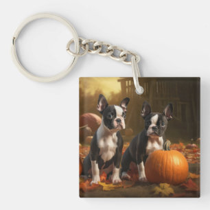 Chiots Boston Terrier Automne Délice Citrouille
