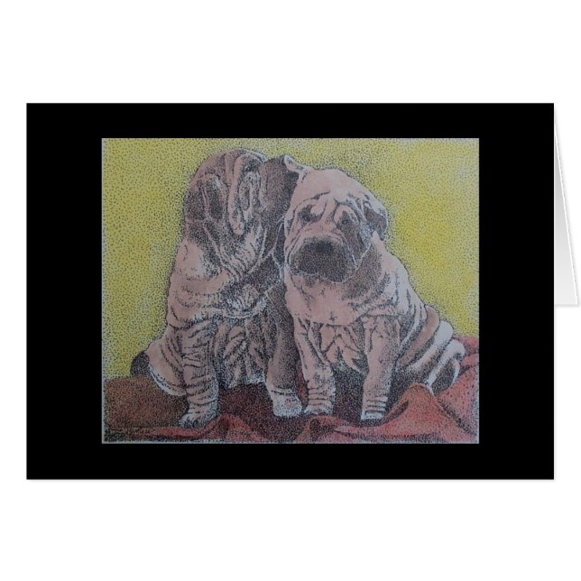 chiots de sharpei (Devant horizontal)