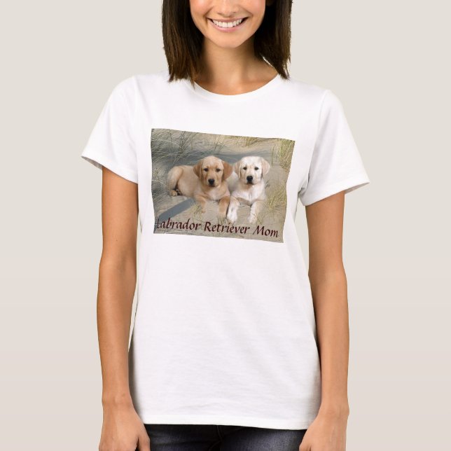 Chiots de T-shirt de maman de labrador retriever (Devant)