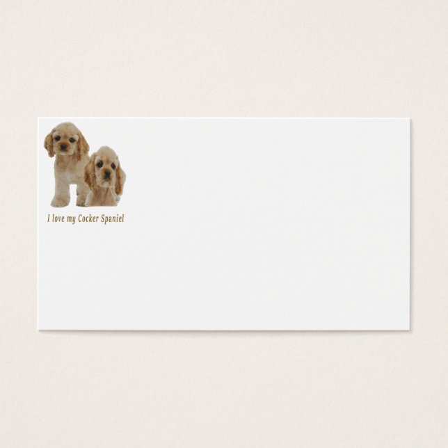 Chiots spaniels Cocker (Devant)