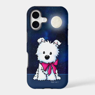 Chiots Westie au clair de lune