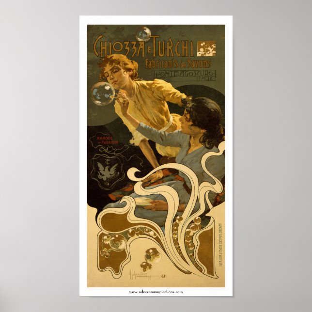 Chiozza e Turchi Italian Soap Label Poster (Front)