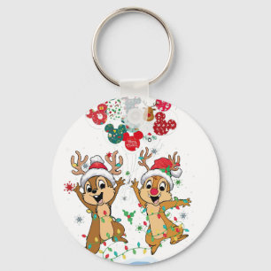 chip and dale christmas keychain