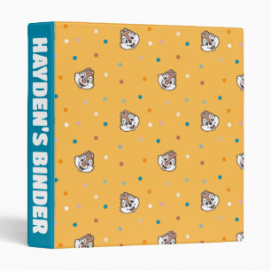 Chip and Dale Polka Dot Pattern Binder