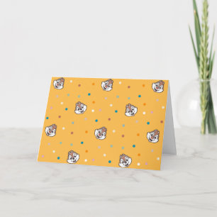Chip and Dale Polka Dot Pattern Card