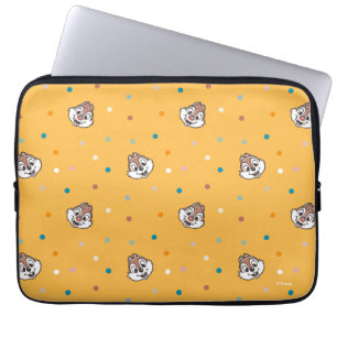 Chip and Dale Polka Dot Pattern Laptop Sleeve
