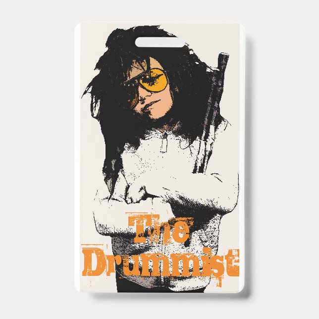 Chip Barkhouse Is The Drummist. VIP Pass. Badge (Front)