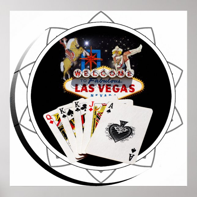 Chip Black Poker Affiche de bienvenue (Devant)
