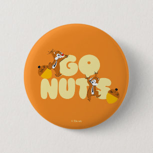 Chip & Dale Go Nuts! 2 Inch Round Button