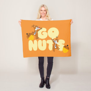 Chip & Dale Go Nuts! Fleece Blanket